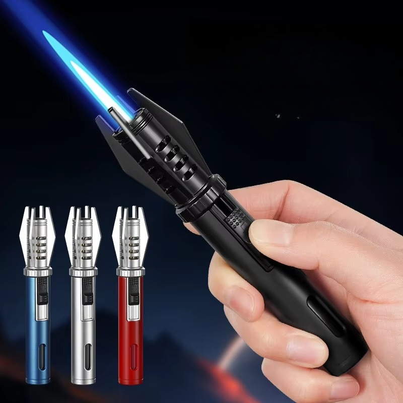 Jewelry Making Torch - ห้องครัวกลางแจ้งไฟฉายเปลวไฟ Jet แก๊สไฟแช็กบุหรี่อุปกรณ์สูบบุหรี่ Windproof Turbo เครื่องประดับโลหะเชื่อมซิการ์ไฟแช็ก