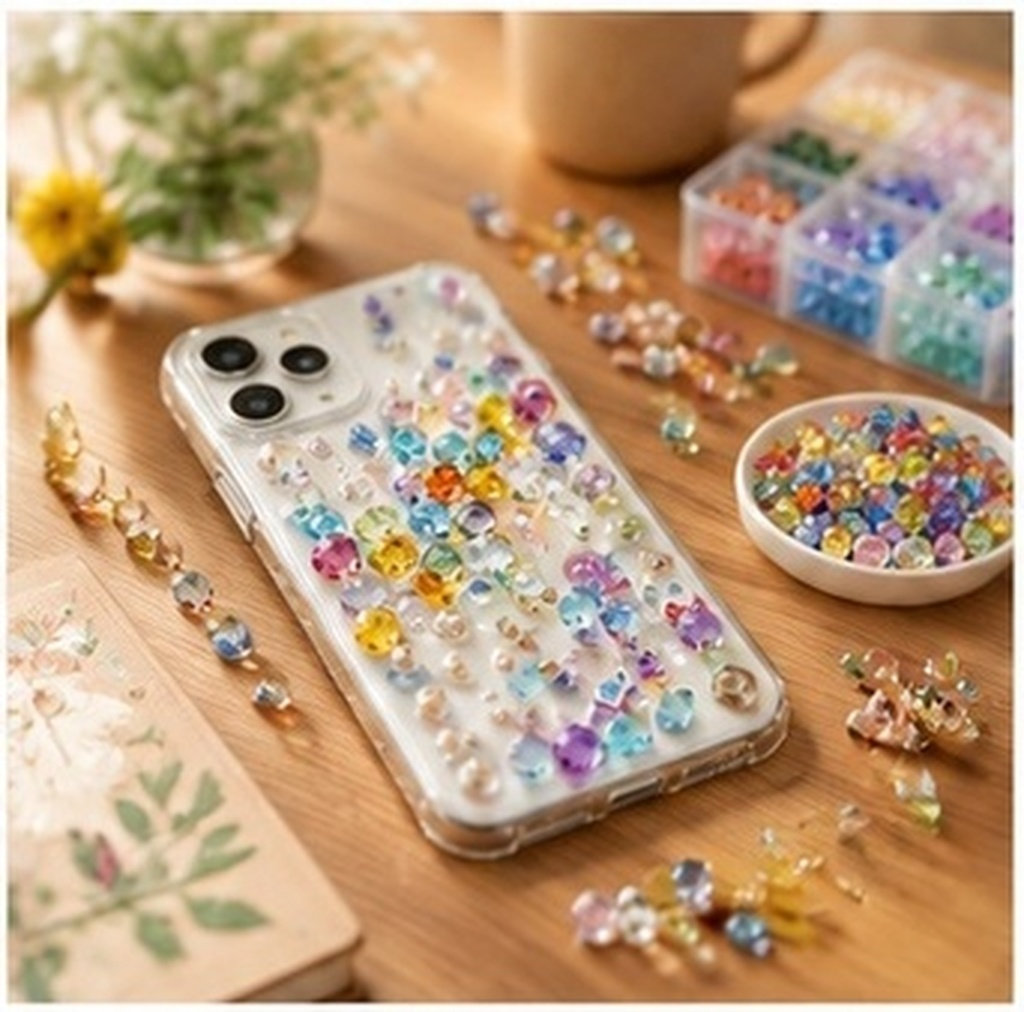 Jewelry Making Drill - ลูกปัดอะคริลิกทรงเพชร 4.5 มม. สำหรับงาน DIY อุปกรณ์ทำเครื่องประดับหลากสี