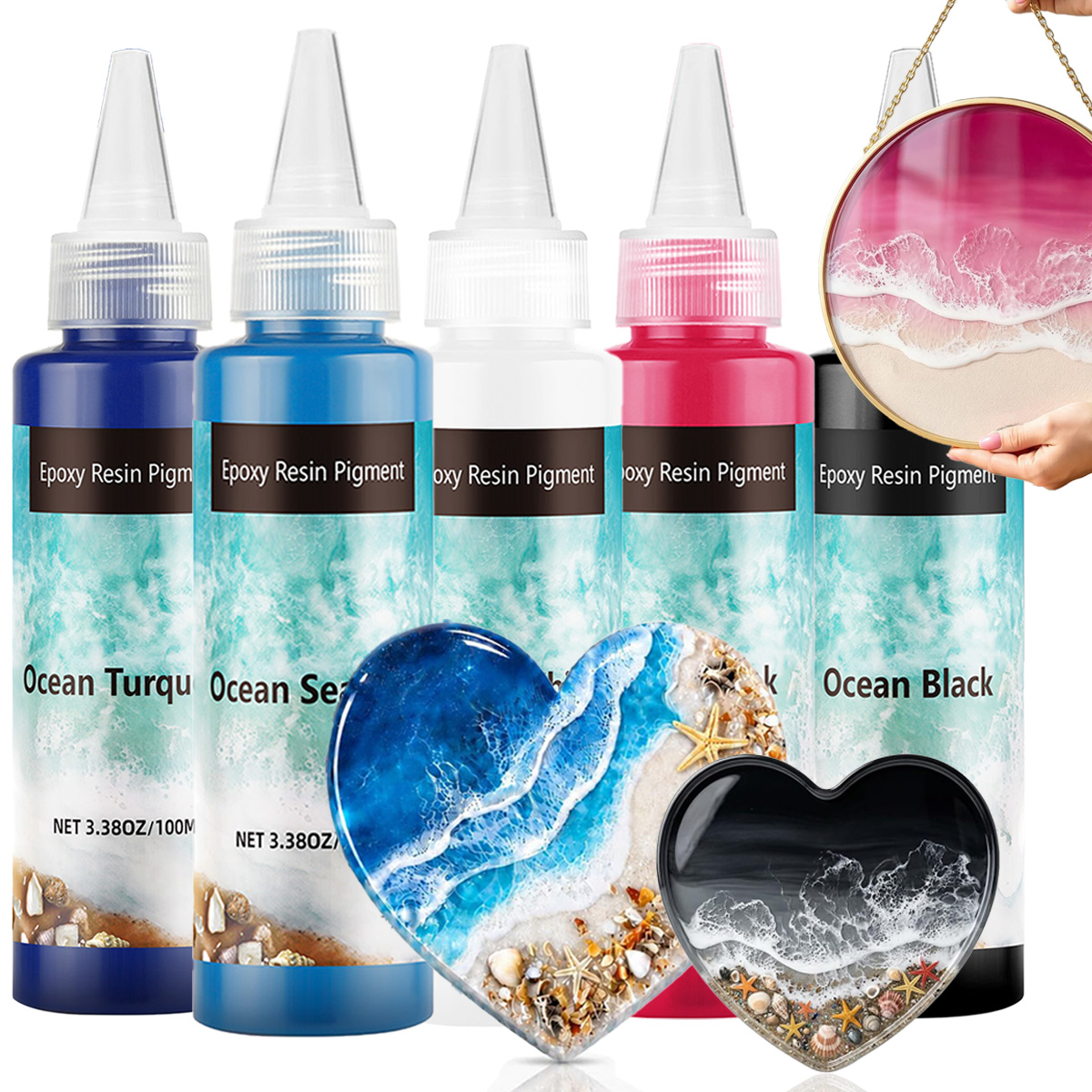 Jewelry Making Board - สีผสมเรซินอีพ็อกซีสีน้ำเงินเข้ม ขนาด 100 มล. 3.4 ออนซ์,