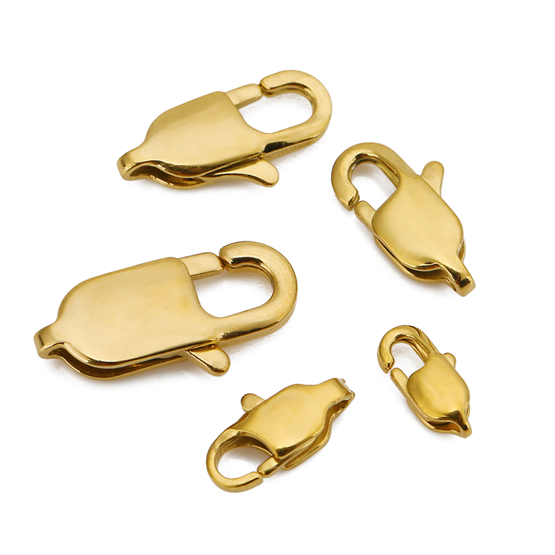10pcs คุณภาพสูงสแตนเลสสตีลสี่เ - Lobster Clasp Silver บทวิจารณ์และราคา