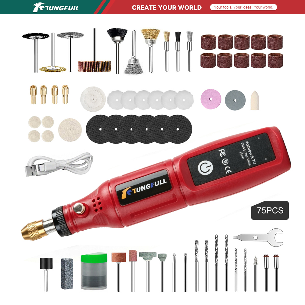 TUNGFULL เครื่องมือโรตารี่ไร้ส - Jewelry Making Drill บทวิจารณ์และราคา