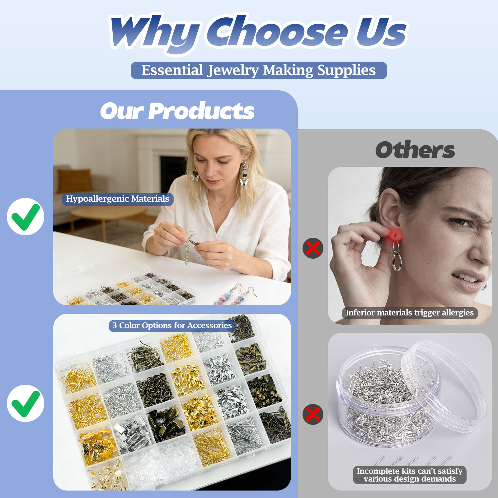 ชุดอุปกรณ์ทำต่างหูแบบไม่ก่อให้ - Jewelry Making At Home บทวิจารณ์และราคา