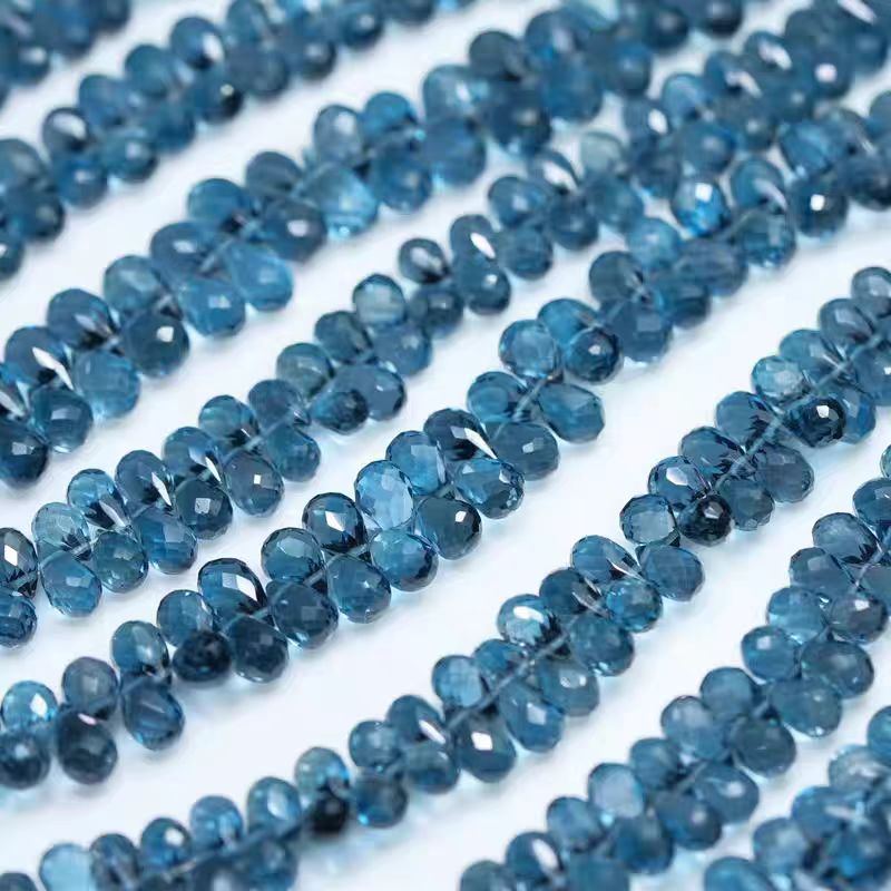 ลูกปัดโทแพซสีน้ำเงินลอนดอน 6A  - Jewelry Making London บทวิจารณ์และราคา