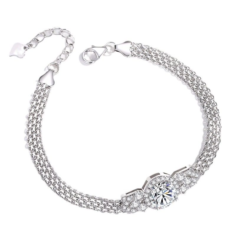 ใหม่ 2 กะรัต D สี VVS1 Moissan - Lobster Clasp Silver บทวิจารณ์และราคา